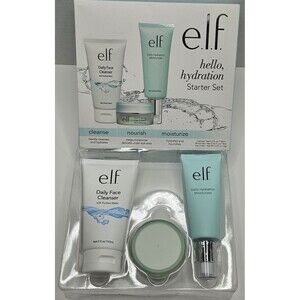 e.l.f Hello Hydration Starter Kit Cleanse Nourish Moisturize 3 Piece Set NIB